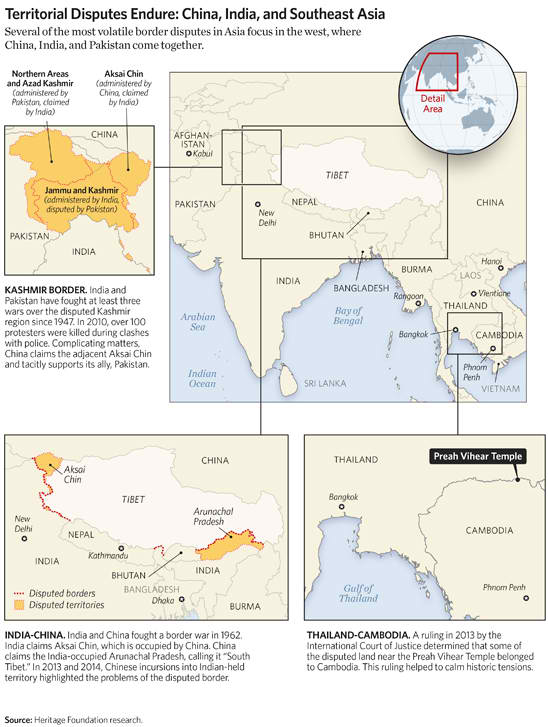 Territorial Disputes Endure: China, India, and Southeast Asia